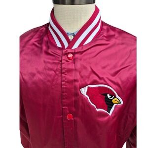 Vintage Locker Line Arizona Cardinals NFL Satin Varsity Jacket Mens Large USA
